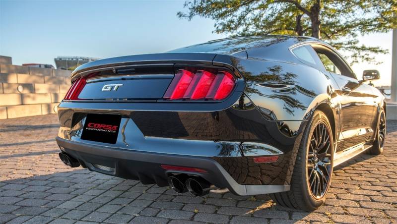 CORSA Performance 14334BLK Corsa 2015-2017 Ford Mustang GT 5.0 3in Axle Back Exhaust Black Quad Tips (Sport) thumbnail 8