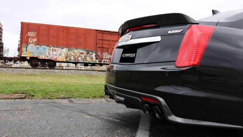 CORSA Performance 14358BLK Corsa 2016-2019 Cadillac CTS V 6.2L V8 2.75in Black Xtreme Axle-Back Exhaust thumbnail 8