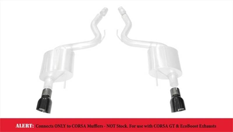 CORSA Performance 14346BLK Corsa 2015-2025 Ford Mustang GT 3.0in Inlet / 4.5in Outlet Black PVD Tip Kit (For Corsa ExhaustOnly) thumbnail 13
