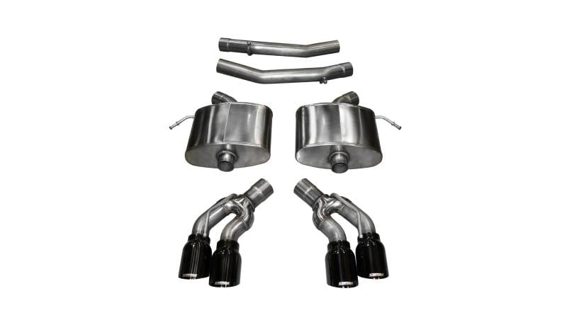 CORSA Performance 14357BLK Corsa 2016-2019 Cadillac CTS V 6.2L V8 2.75in Black Sport Axle-Back Exhaust thumbnail 2