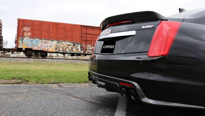 CORSA Performance 14357BLK Corsa 2016-2019 Cadillac CTS V 6.2L V8 2.75in Black Sport Axle-Back Exhaust thumbnail 11