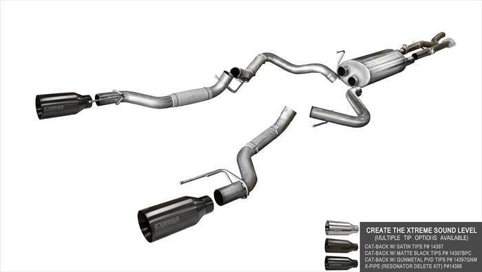CORSA Performance 14396 Corsa 2017-2020 Ford F-150 Raptor Super Cab / Super Crew Cab 3.5L V6 X-Pipe thumbnail 7