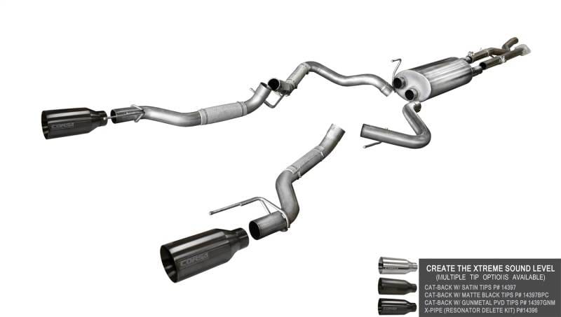 CORSA Performance 14396 Corsa 2017-2020 Ford F-150 Raptor Super Cab / Super Crew Cab 3.5L V6 X-Pipe thumbnail 16