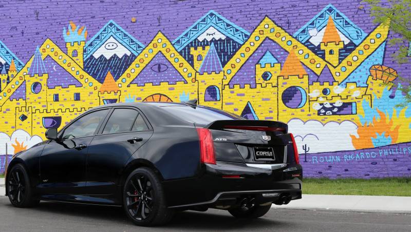 CORSA Performance 14478BLK Corsa 2016-2019 Cadillac ATS-V 3.6T 4in Black Sport Axle-Back Exhaust thumbnail 10