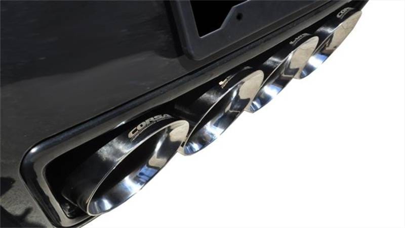 CORSA Performance 14768 Corsa 2017-2019 Corvette Z06 2.75in Axle Back Exhaust Polished Dual Rear Exit Quad 4.5in Tip (Sport) thumbnail 10