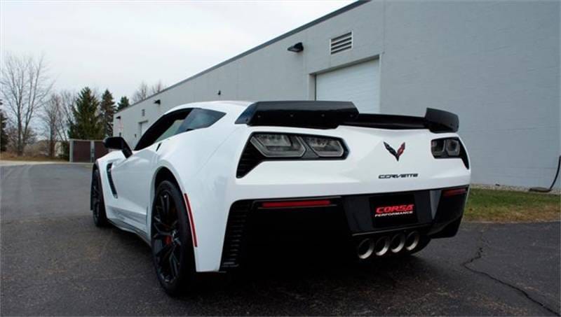 CORSA Performance 14768 Corsa 2017-2019 Corvette Z06 2.75in Axle Back Exhaust Polished Dual Rear Exit Quad 4.5in Tip (Sport) thumbnail 11