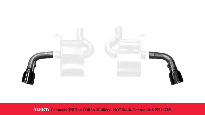 CORSA Performance 14775BLK Corsa 2016-24 Chevy Camaro SS 2.75in Inlet / 4.5in Outlet Black PVD Tip Kit (For Corsa Exhaust Only) thumbnail 5