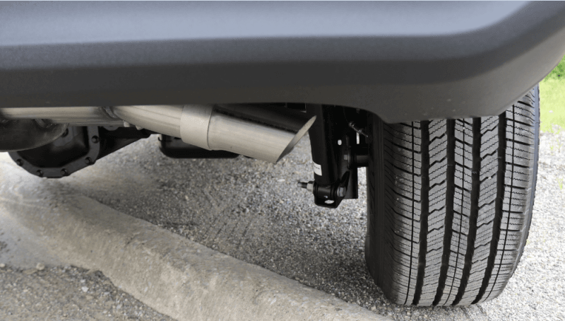CORSA Performance 21013BLK Corsa 2018-2025 Jeep Wrangler JL 2.5in Dual Rear Turn Down Exit Black Sport Axle-Back Exhaust thumbnail 3