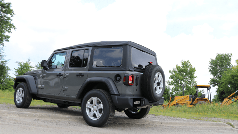 CORSA Performance 21013BLK Corsa 2018-2025 Jeep Wrangler JL 2.5in Dual Rear Turn Down Exit Black Sport Axle-Back Exhaust thumbnail 4