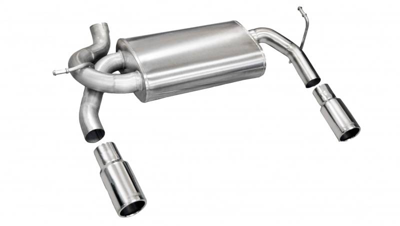 CORSA Performance 24412 Corsa 2007-2011 Jeep Wrangler 3.8L/12-14 Wrangler 3.6L Polished Sport Axle-Back Exhaust thumbnail 4