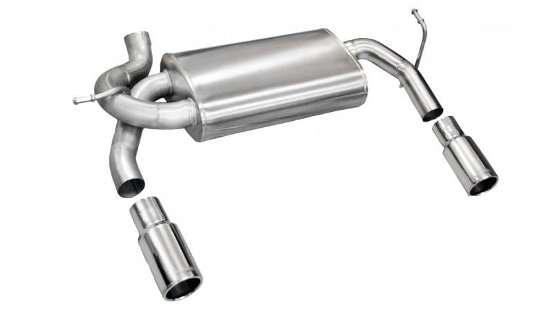 CORSA Performance 24412 Corsa 2007-2011 Jeep Wrangler 3.8L/12-14 Wrangler 3.6L Polished Sport Axle-Back Exhaust thumbnail 6