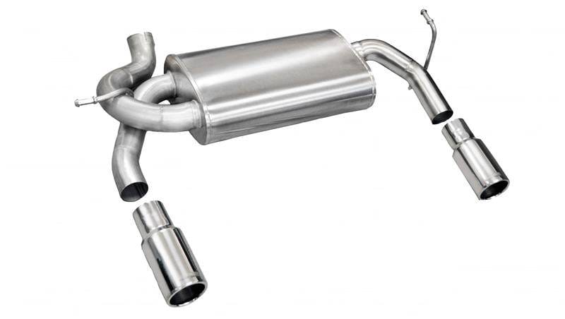 CORSA Performance 24412 Corsa 2007-2011 Jeep Wrangler 3.8L/12-14 Wrangler 3.6L Polished Sport Axle-Back Exhaust thumbnail 7