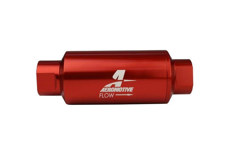 Aeromotive 12335 Aeromotive In-Line Filter - AN-10 size - 40 Micron SS Element - Red Anodize Finish thumbnail 4
