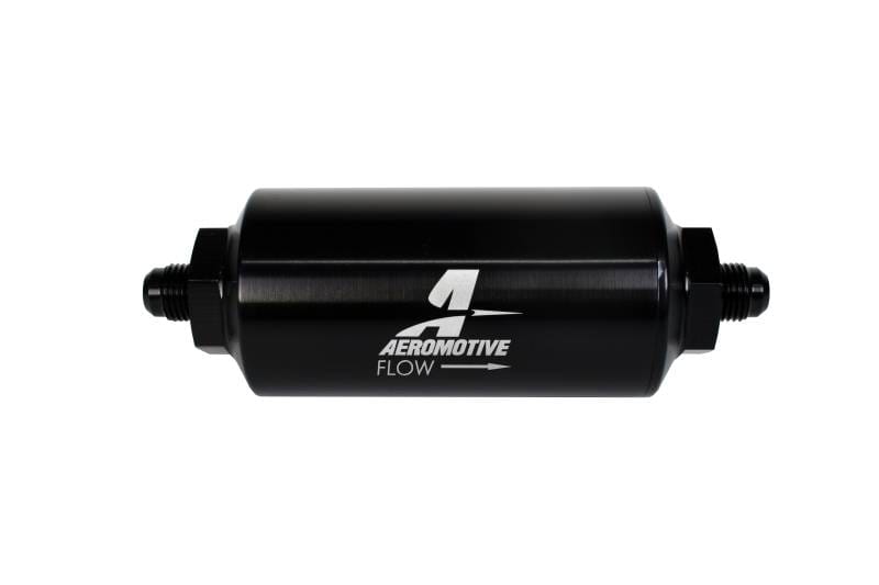 Aeromotive 12348 Aeromotive In-Line Filter - (AN-6 Male) 40 Micron Stainless Mesh Element Bright Dip Black Finish thumbnail 13