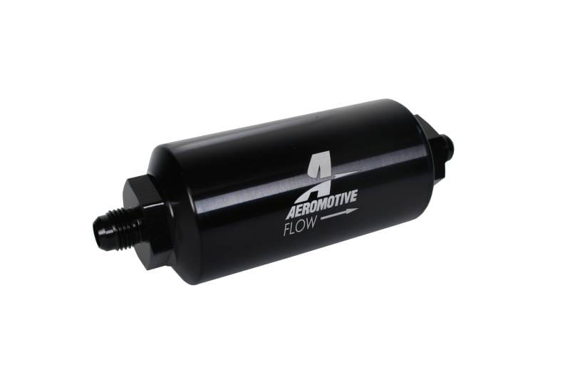 Aeromotive 12348 Aeromotive In-Line Filter - (AN-6 Male) 40 Micron Stainless Mesh Element Bright Dip Black Finish thumbnail 16