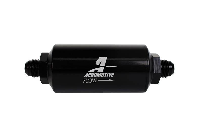 Aeromotive 12378 Aeromotive In-Line Filter - (AN -8 Male) 40 Micron Stainless Mesh Element Bright Dip Black Finish thumbnail 8