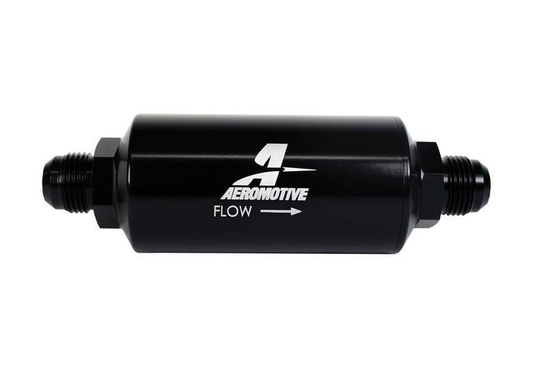 Aeromotive 12385 Aeromotive In-Line Filter - AN -10 size Male - 10 Micron Microglass Element - Bright-Dip Black thumbnail 4