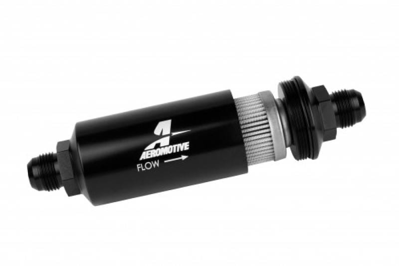 Aeromotive 12388 Aeromotive In-Line Filter - (AN -10 Male) 40 Micron Stainless Mesh Element Bright Dip Black Finish thumbnail 17