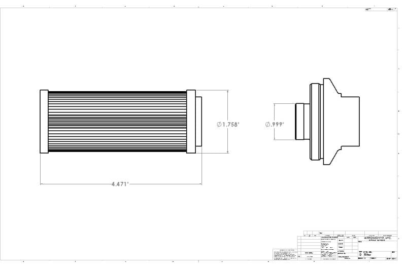 Aeromotive 12602 Aeromotive Replacement Pro-Series 100 Micron SS Element (for 12302 Filter Assembly) thumbnail 16
