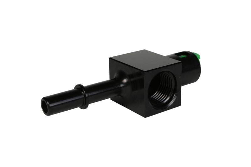 Aeromotive 15121 Aeromotive 3/8in Quick Connect with AN-08 port and 1/8in gauge port thumbnail 15