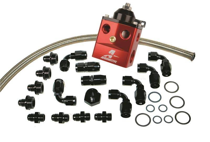 Aeromotive 17121 Aeromotive A4 Dual Carburetor Regulator (P/N 13203) Kit (Incl. Reg/Hose/Hose Ends/Fittings) thumbnail 5
