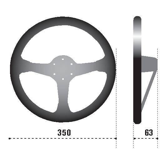 SPARCO 015L750PL Sparco Steering Wheel L575 Monza Leather thumbnail 3