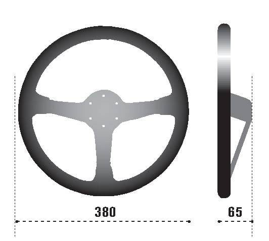 SPARCO 015R368MSN Sparco Steering Wheel 368 Suede Black thumbnail 2