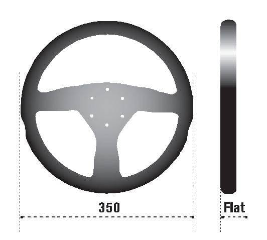 SPARCO 015TL522TUV Sparco Steering Wheel L505 Lap 5 Blk/Blk/Blk thumbnail 4