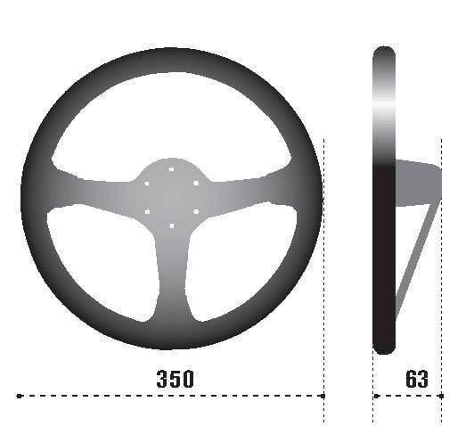 SPARCO 015L800PL Sparco Steering Wheel L777 Leather Black thumbnail 3