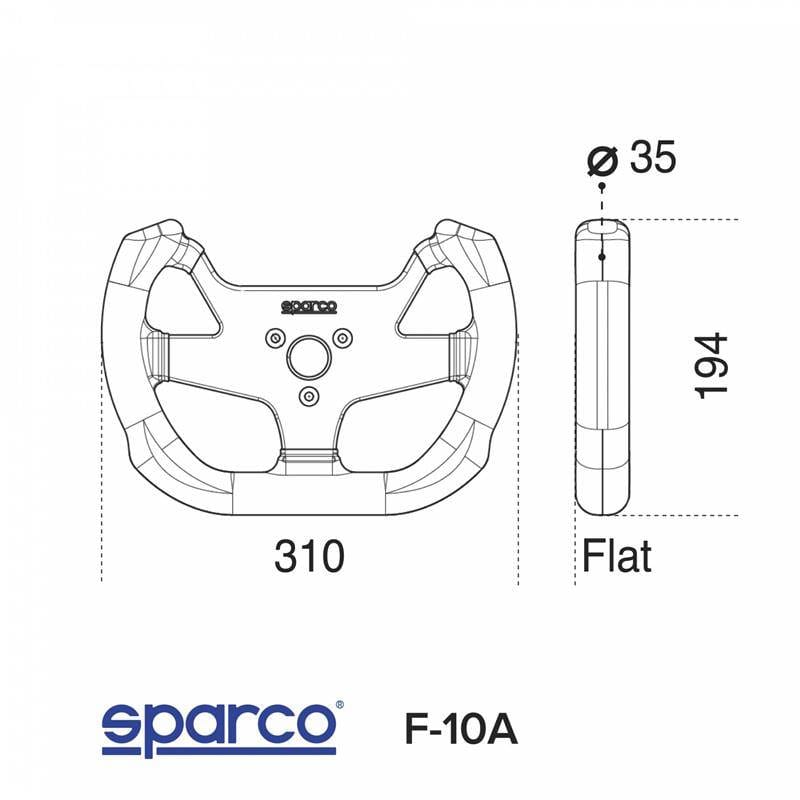 SPARCO 015P270SSN Sparco F10A Suede Black Steering Wheel thumbnail 2
