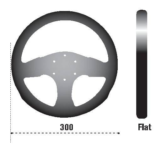 SPARCO 015P300SN Sparco Steering Wheel 300 Suede Black thumbnail 4