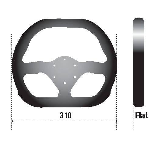 SPARCO 015P310F2SN Sparco Steering Wheel 310X260 Suede Black thumbnail 3