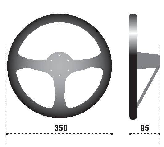 SPARCO 015R325CSN Sparco Steering Wheel 325 Suede Black thumbnail 4