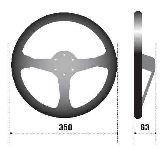 SPARCO 015R345MLN Sparco Steering Wheel 345 Leather Black thumbnail 2