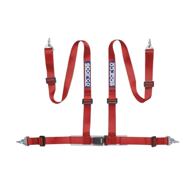 SPARCO 04604BM1RS Sparco Belt 2 Inch Red 4Pt Snap-In thumbnail 2