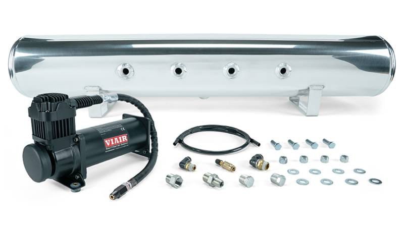 Air Lift 27808 Air Lift 5 Gal. Polished Tank w/ Viair 444b Blk Compressor (Incl. Fittings & Mounting Hardware) thumbnail 2