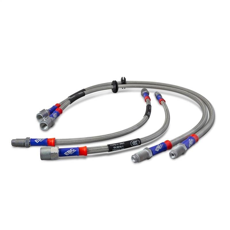 EBC Brakes BLA7565-6L EBC 06-07 BMW 325i 2.5L Stainless Steel Brake Line Kit - Fits 2006 BMW 325i thumbnail 4