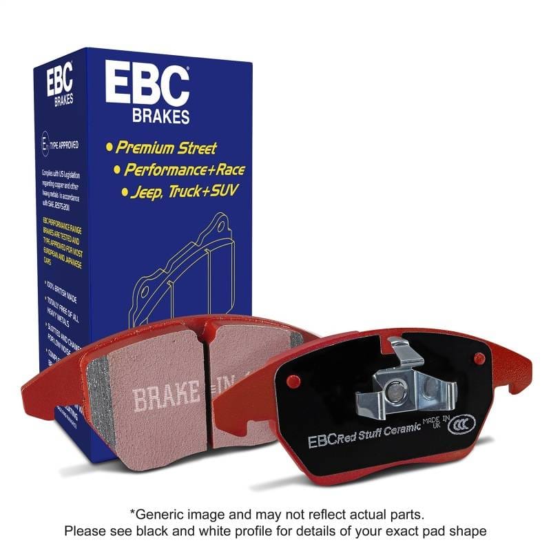 EBC Brakes DP32479C EBC 2022+ Audi A3 2.0T (40) Redstuff Front Brake Pads - Fits 2022-2023 Audi A3 Quattro thumbnail 3