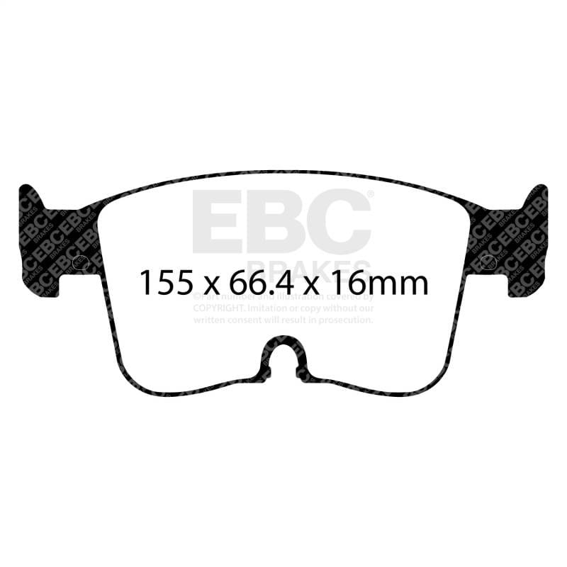 EBC Brakes DP32479C EBC 2022+ Audi A3 2.0T (40) Redstuff Front Brake Pads - Fits 2022-2023 Audi A3 Quattro thumbnail 12