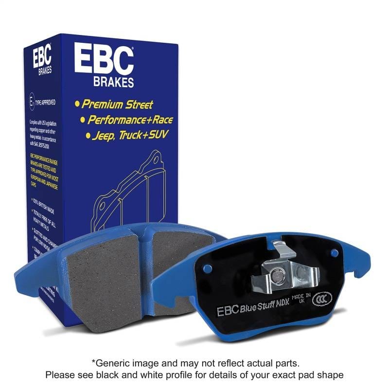 EBC Brakes DP51014NDX EBC 05+ Ford Saleen Mustang Brembo front calipers Bluestuff Front Brake Pads - Fits 1992-1993 Porsche 911 thumbnail 2