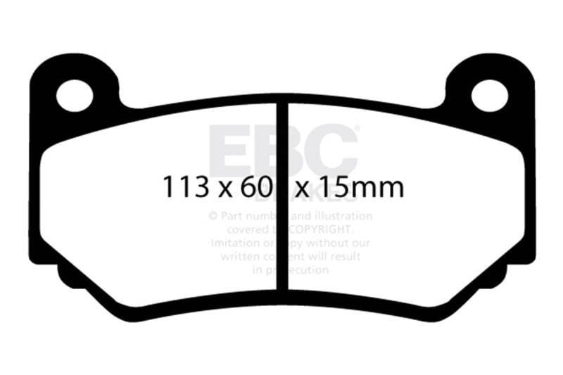 EBC Brakes DP51377NDX EBC AP Racing Caliper CP7600 Bluestuff NDX Front Brake Pads thumbnail 8