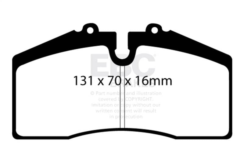 EBC Brakes DP51014NDX EBC 05+ Ford Saleen Mustang Brembo front calipers Bluestuff Front Brake Pads - Fits 1992-1993 Porsche 911 thumbnail 8