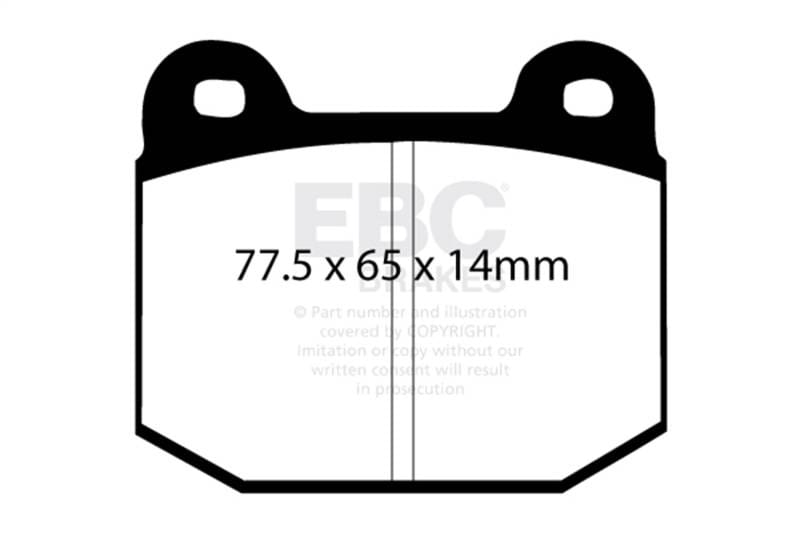 EBC Brakes DP5197/2NDX EBC Brakes Bluestuff Street and Track Day Brake Pads thumbnail 4