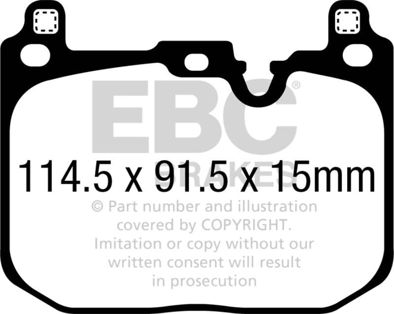 EBC Brakes DP52393NDX EBC 2018+ BMW X2 2.0T Bluestuff Front Brake Pads - Fits 2018-2024 BMW, Mini models thumbnail 4