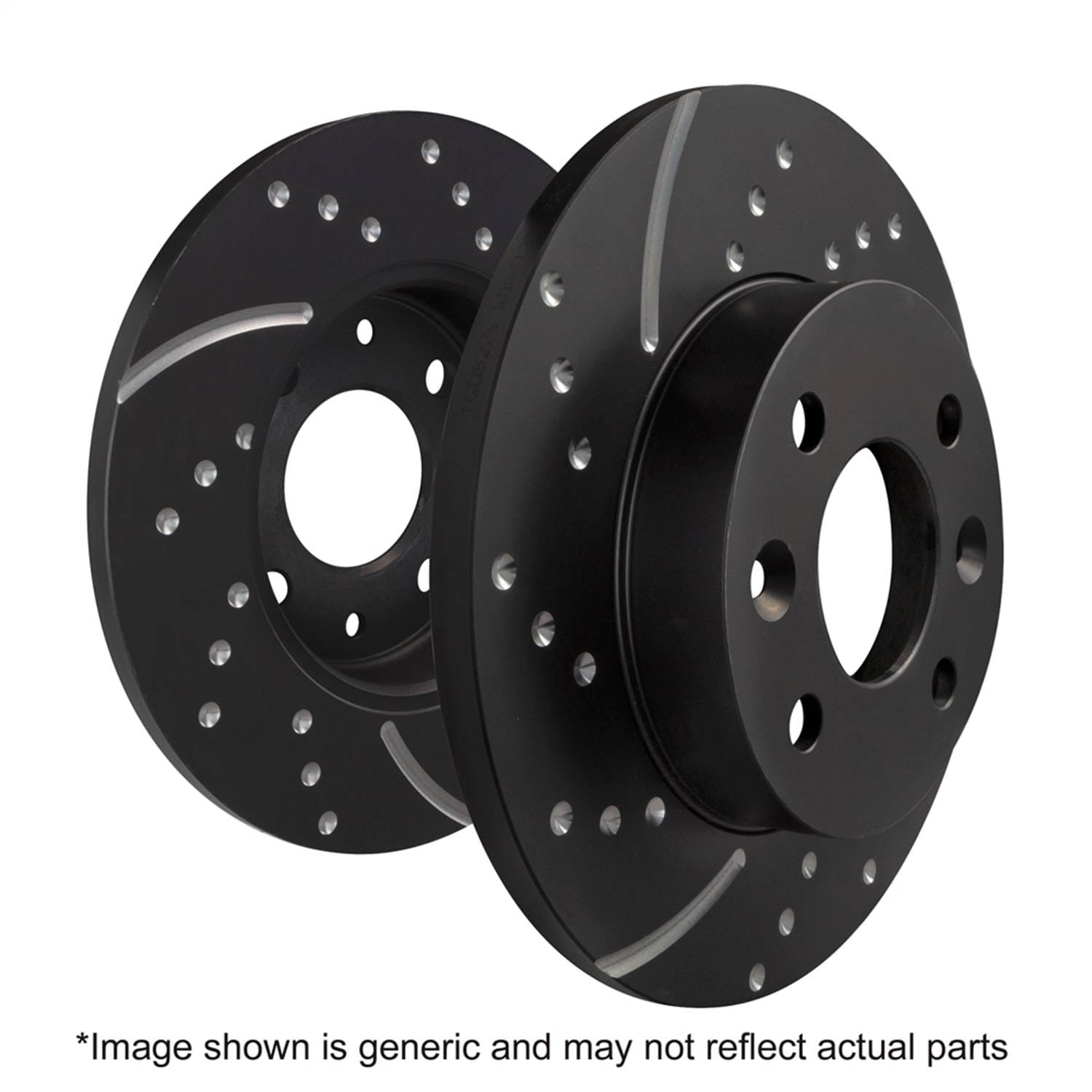 EBC Brakes GD1704 EBC 2014+ Fiat 500 Abarth GD Sport Slotted and Dimpled Rear Rotors - Fits 2014-2018 Fiat 500 thumbnail 2