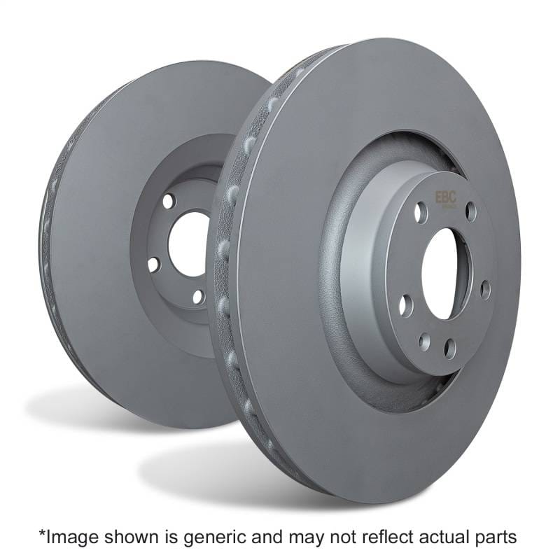 EBC Brakes RK1283 EBC 2015-2016 Volkswagen Golf Mk7 1.8L Turbo RK Series Premium Rear Rotors - Fits 2010-2018 Volkswagen, Audi models thumbnail 2