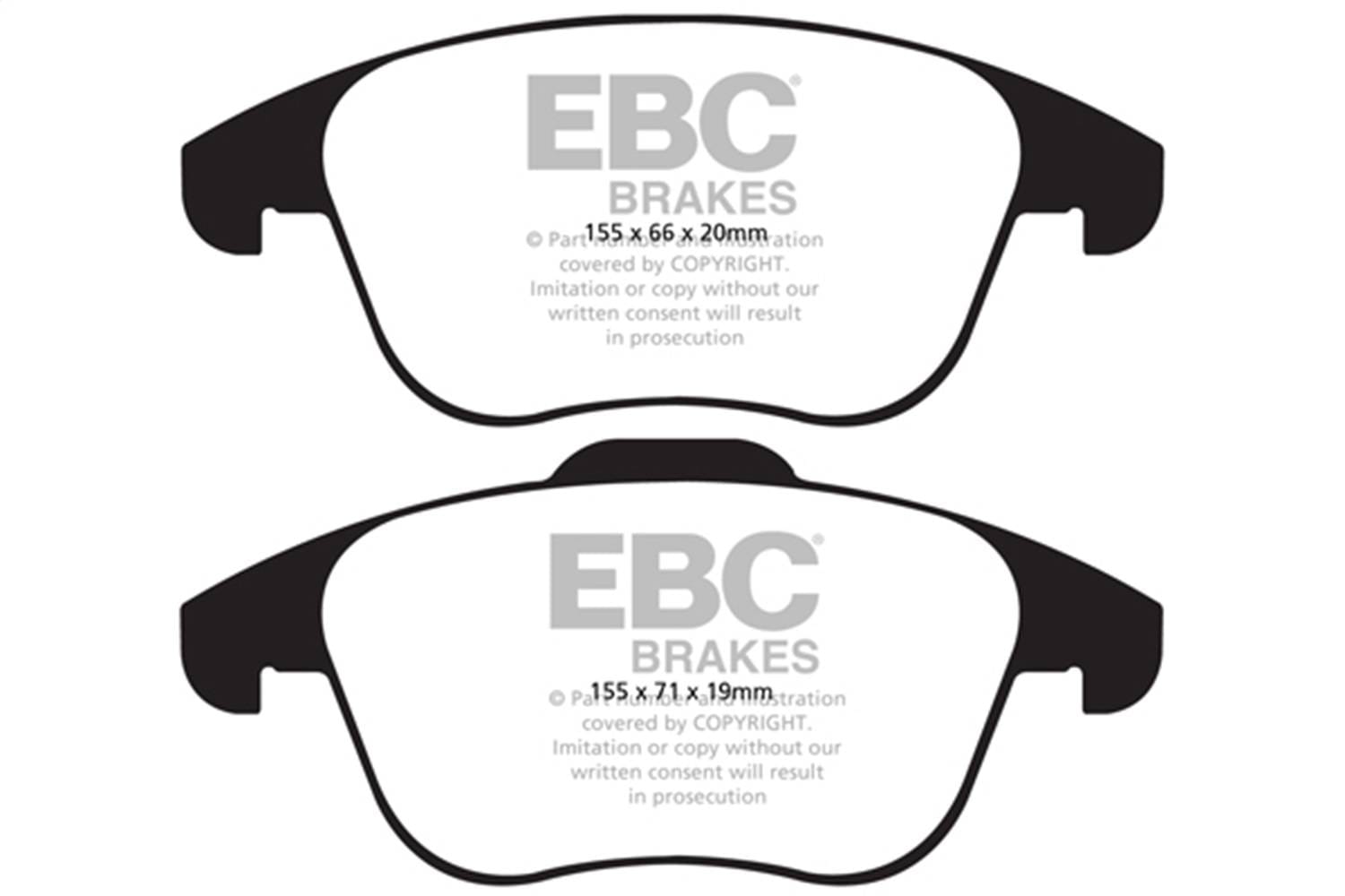 EBC Brakes S10KF1401 EBC S10 Brake Pad and Rotor Kit - Fits 2009-2017 Volkswagen, Audi models thumbnail 2