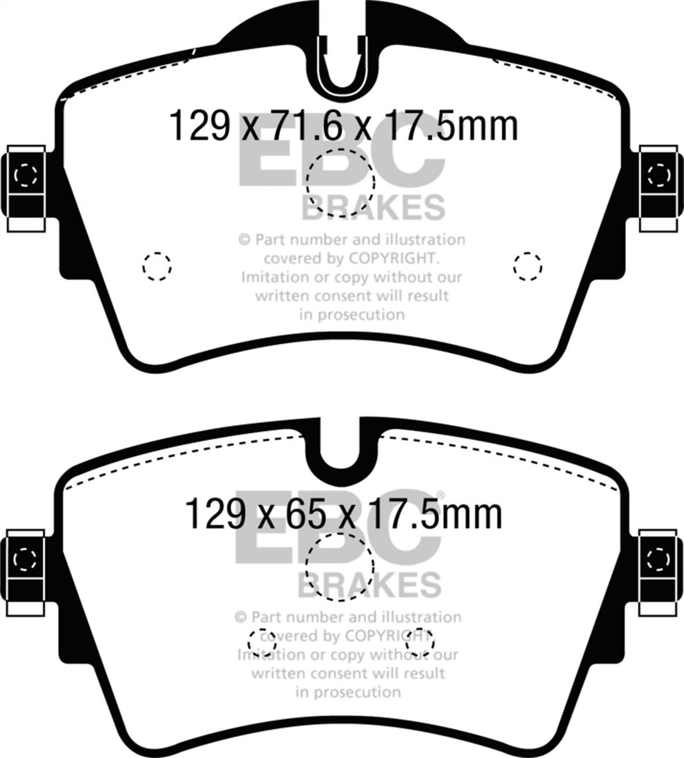 EBC Brakes S10KF1703 EBC S10 Brake Pad and Rotor Kit - Fits 2015 Mini Cooper thumbnail 2