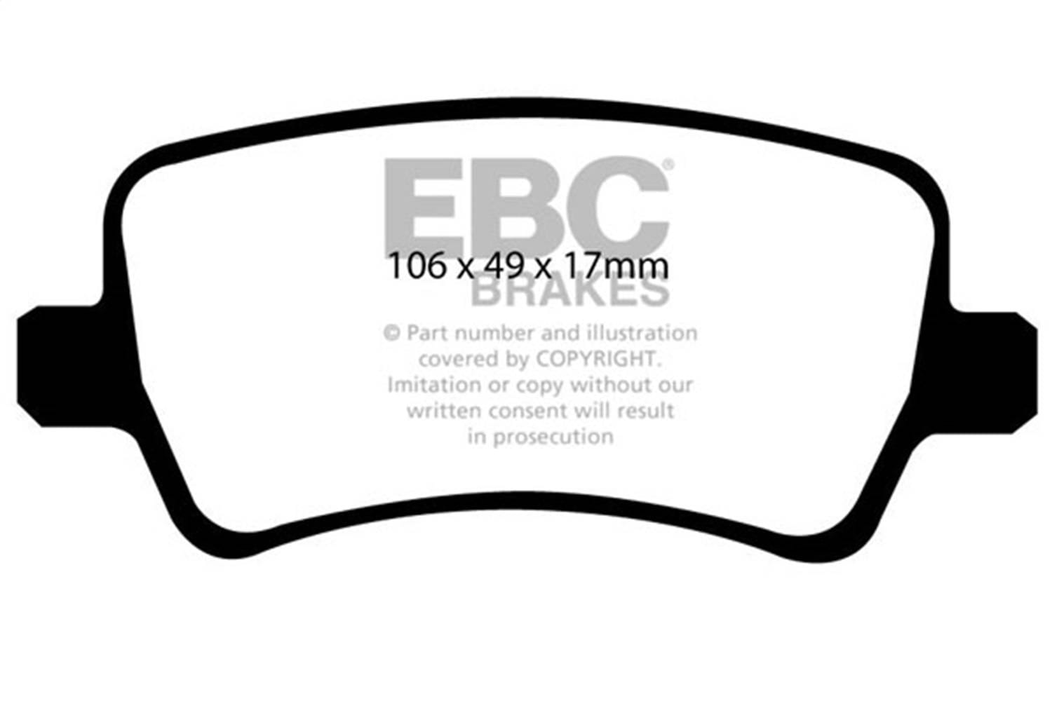 EBC Brakes S11KR1233 EBC S11 Brake Pad and Rotor Kit - Fits 2012-2015 Land Rover Range Rover Evoque thumbnail 2