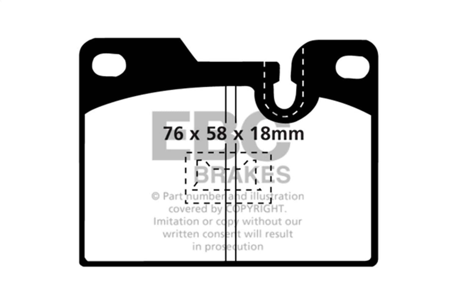 EBC Brakes S11KR1290 EBC S11 Brake Pad and Rotor Kit - Fits 1978-1986 Porsche 928, 944, 924 thumbnail 2